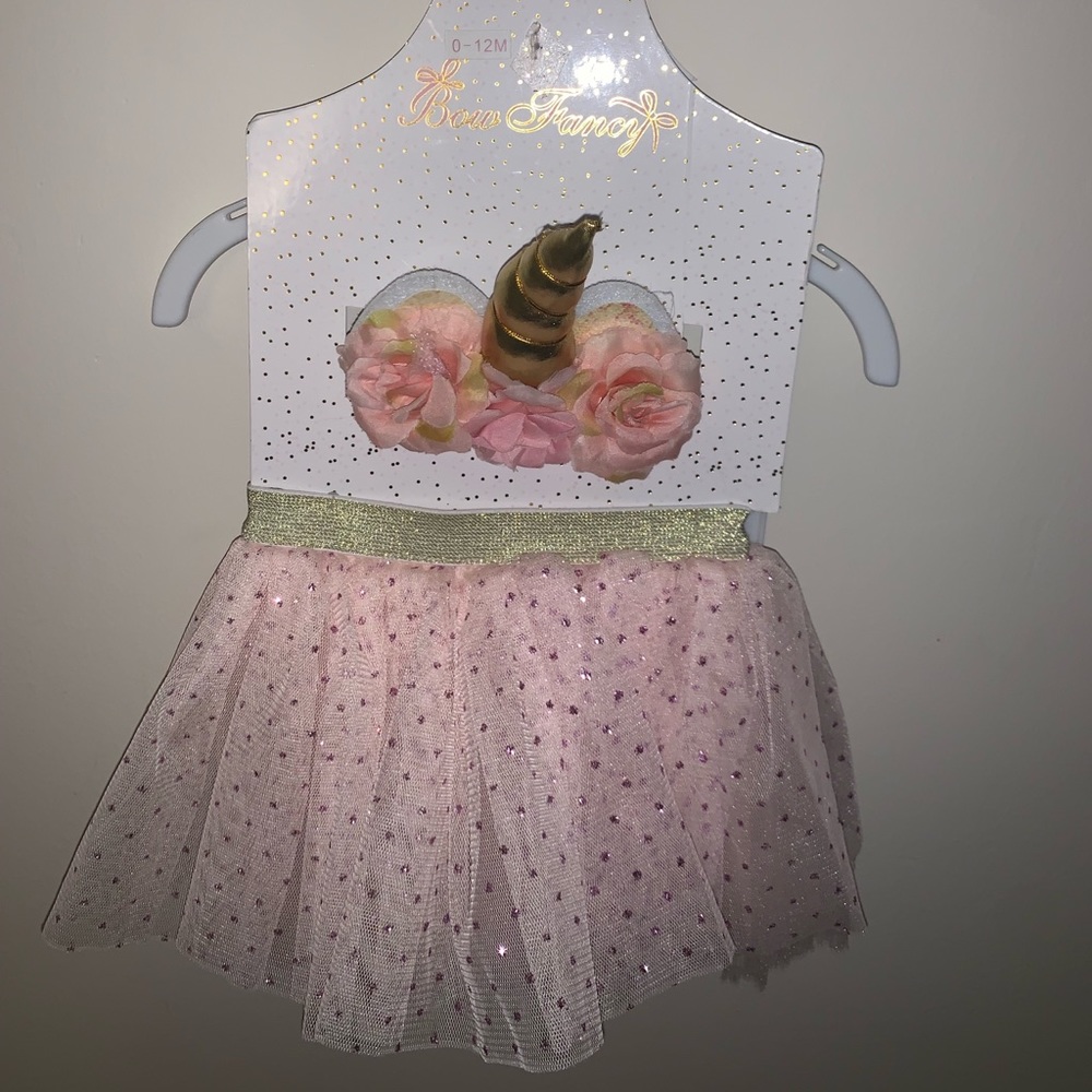 Unicorn headband and tutu